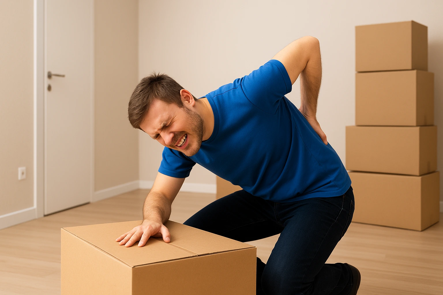 بلند کردن اجسام سنگین، علت گرفتگی کمر