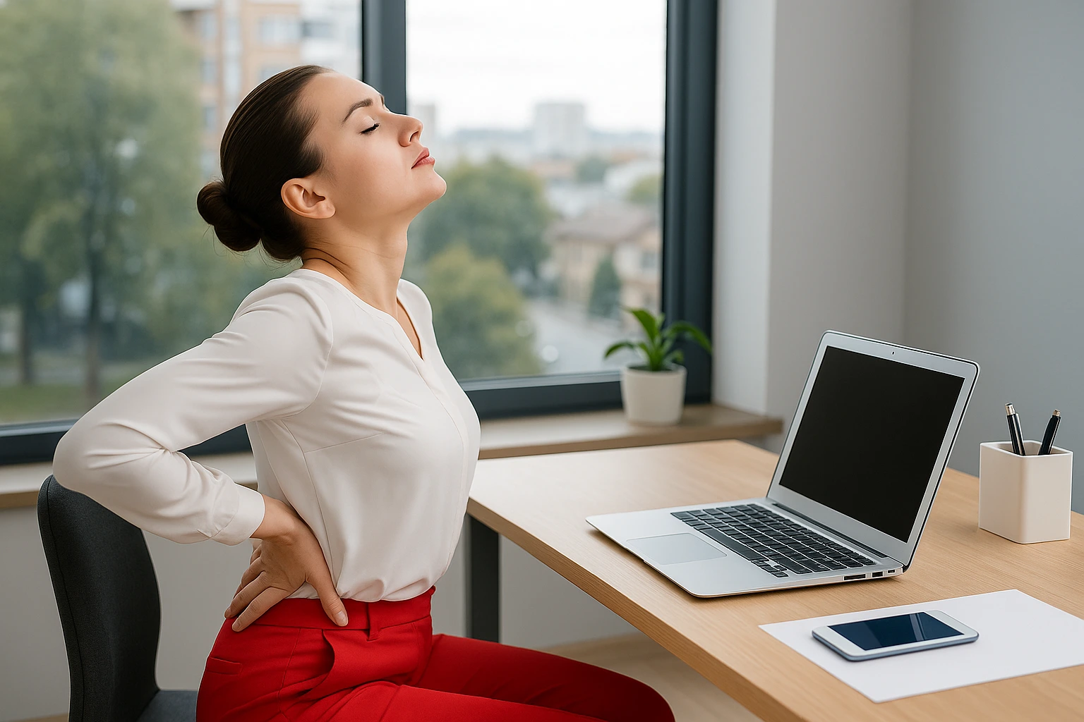 نشستن طولانی، علت درد شدید ناگهانی کمر