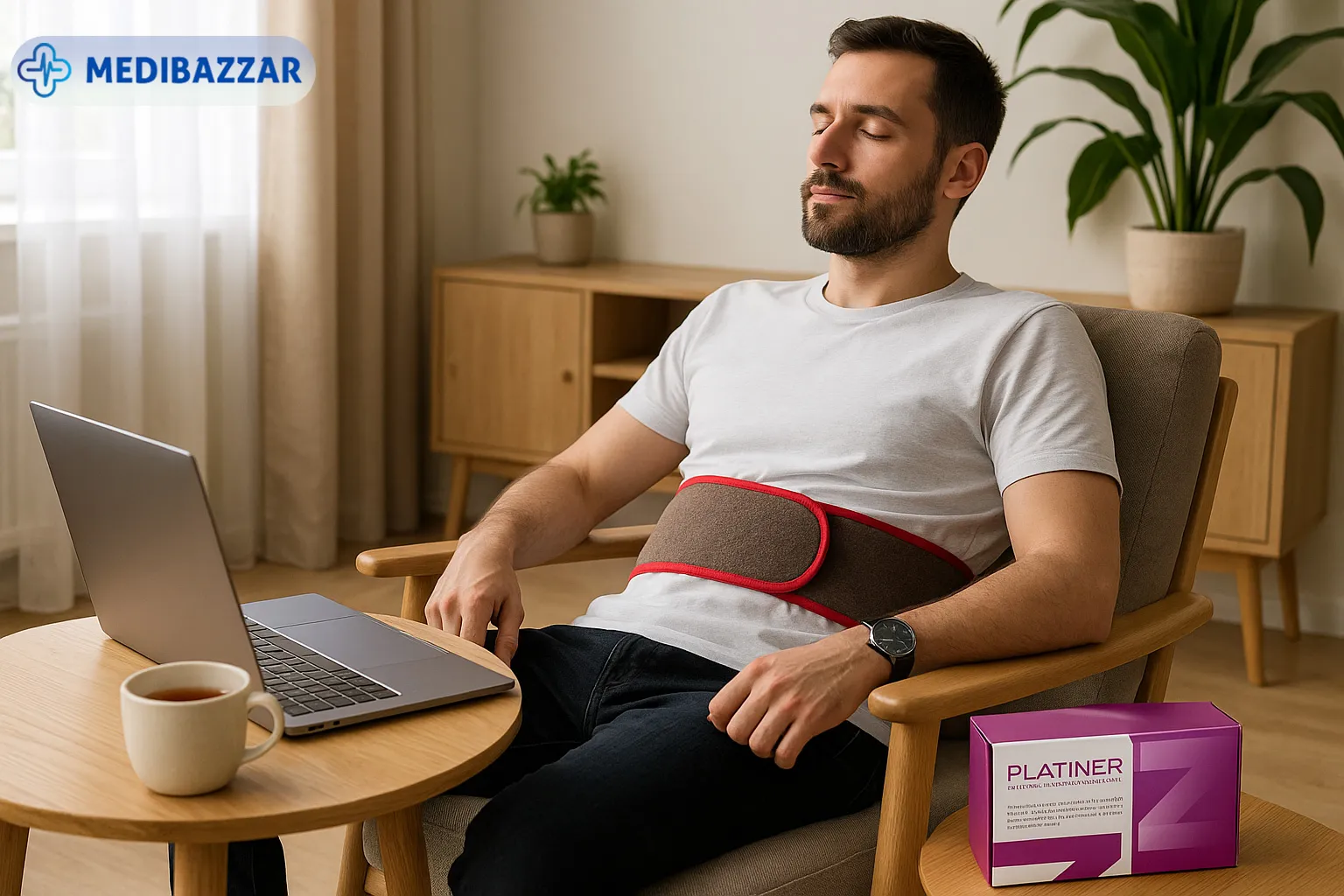 درمان خانگی کمردرد با کمربند پلاتینر